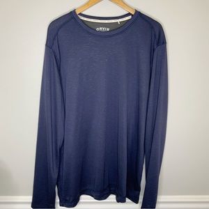 ORVIS Long Sleeve Classic Collection Blue Top